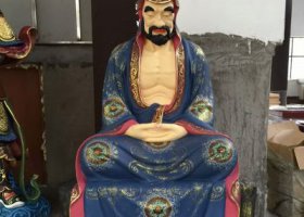 玻璃钢彩绘寺庙供奉菩萨十八罗汉雕塑