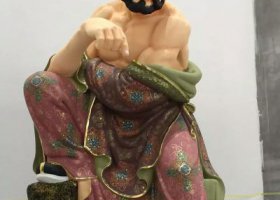 寺庙供奉尊者玻璃钢彩绘十八罗汉雕塑