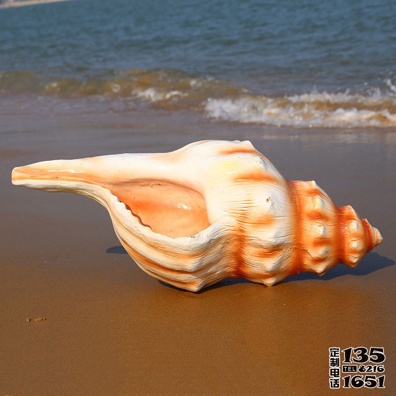 户外沙滩漂亮的仿真海螺摆件