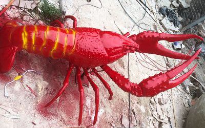 玻璃钢仿真龙虾摆件户外饭店景观