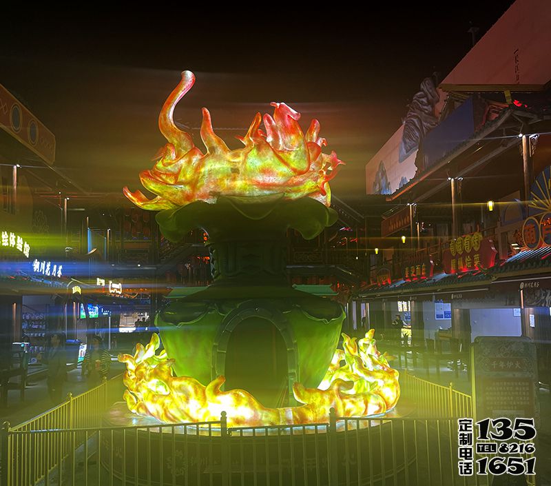 玻璃钢发光抽象火苗雕塑 玻璃钢发光抽象火苗雕塑