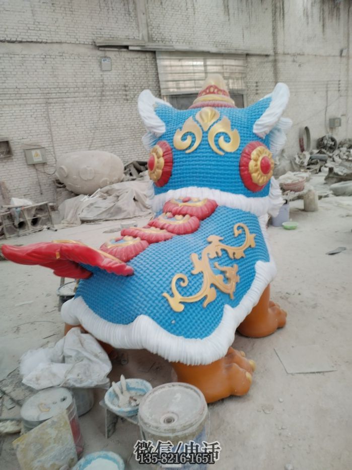 舞狮子后视效果