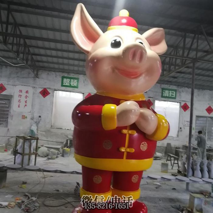 动物雕塑实拍图