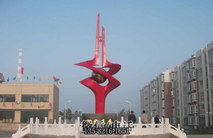 景观雕塑实拍图
