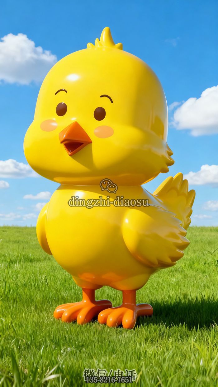 小鸡雕塑