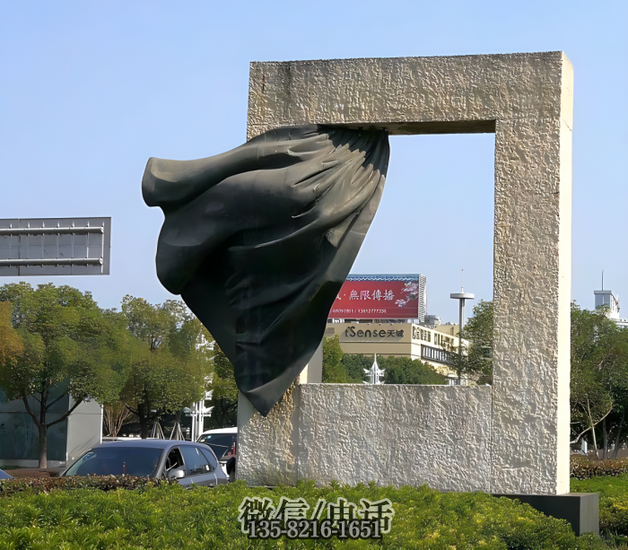 景观雕塑实拍图