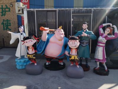 《哪吒》系列人物雕塑 — 国漫IP景区美陈装饰摆件