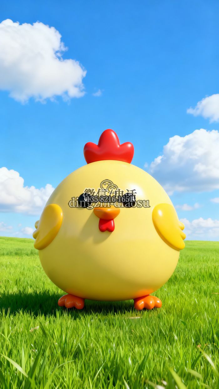 小鸡雕塑