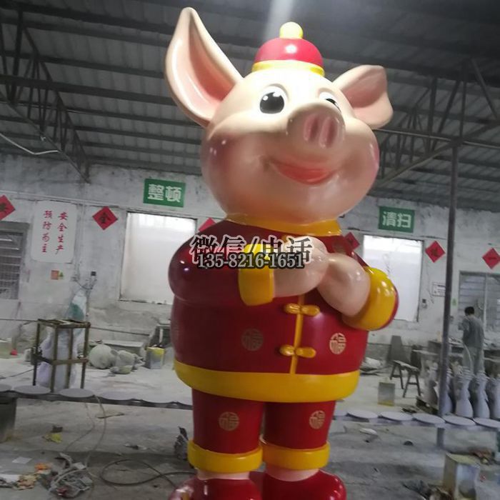 动物雕塑实拍图