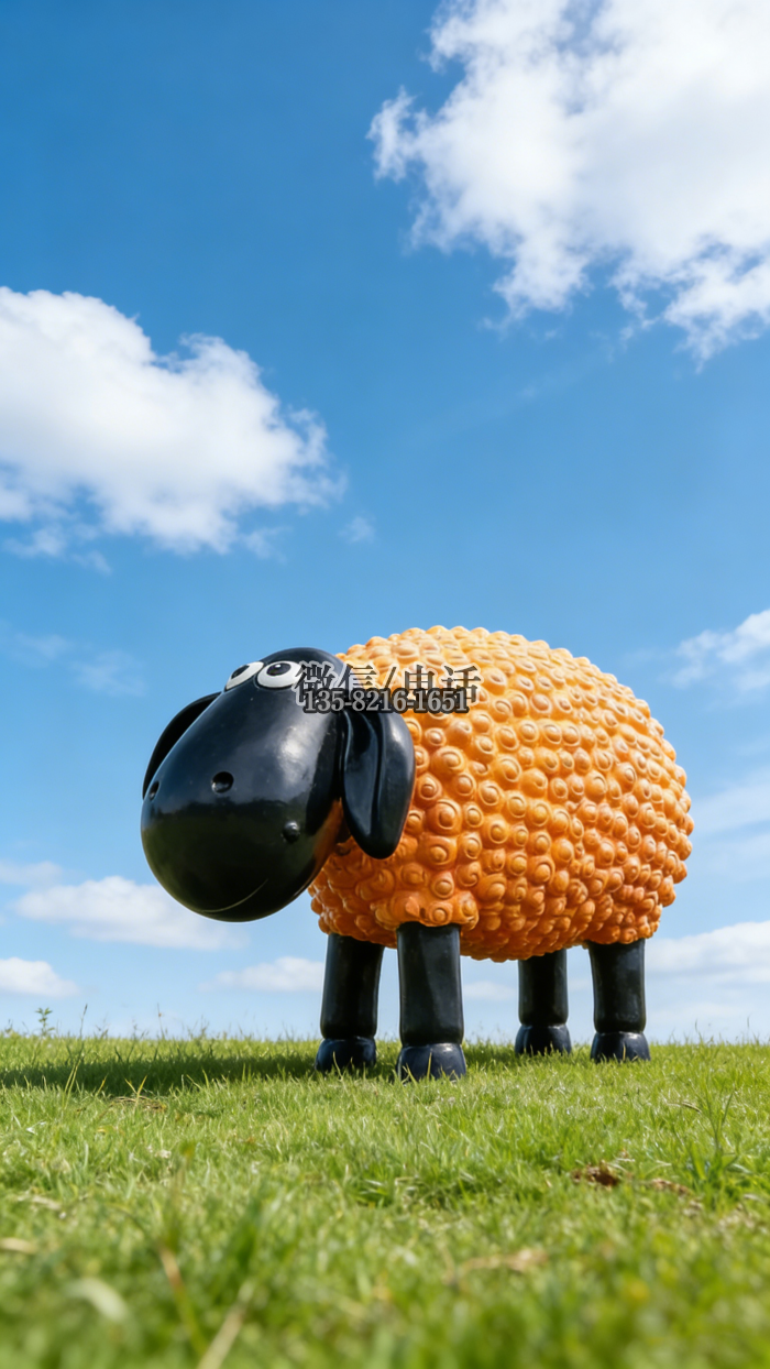 不锈钢小羊雕塑