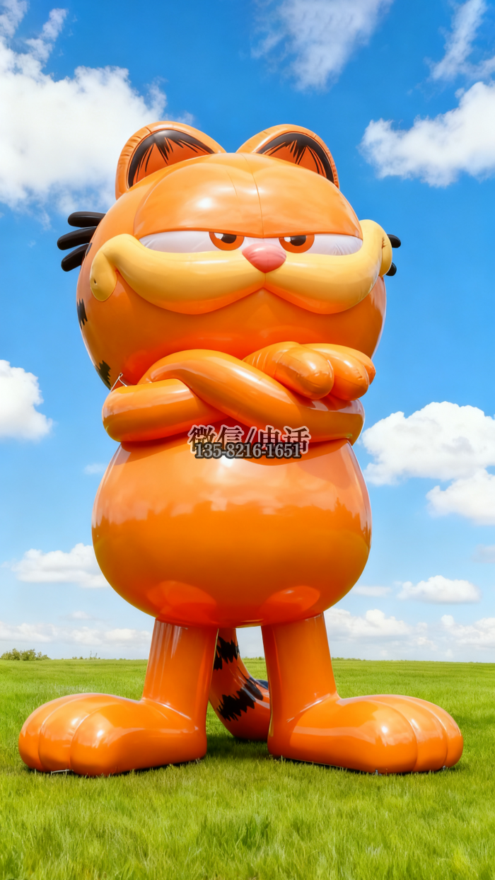 玻璃钢加菲猫雕塑
